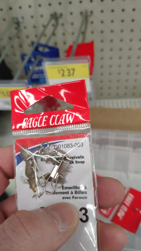 eagle glaw fishing snap
Weak! not for fishing lures!
Bulky
heavy
low quality useless swivel
cheap material